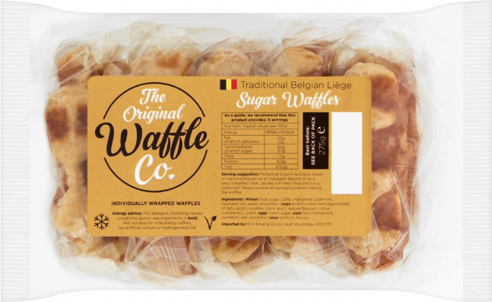 ORIGINAL WAFFLE CO. Sugar Waffles 275g (5060016810029)