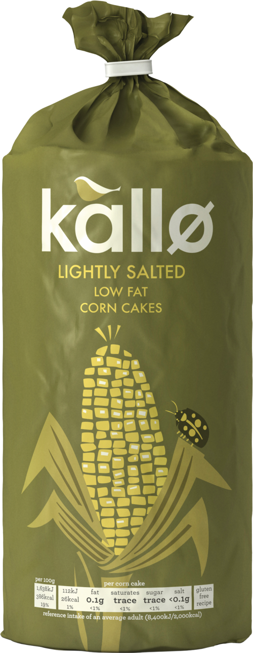 KALLO Corn Cakes - Lightly Salted 130g
