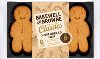 BAKEWELL AND BROWNE 6 Gingerbread Men 100g