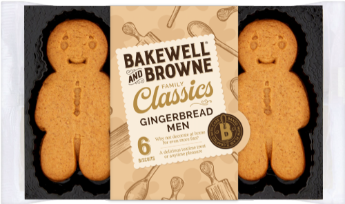 BAKEWELL & BROWNE 6 Gingerbread Men 100g