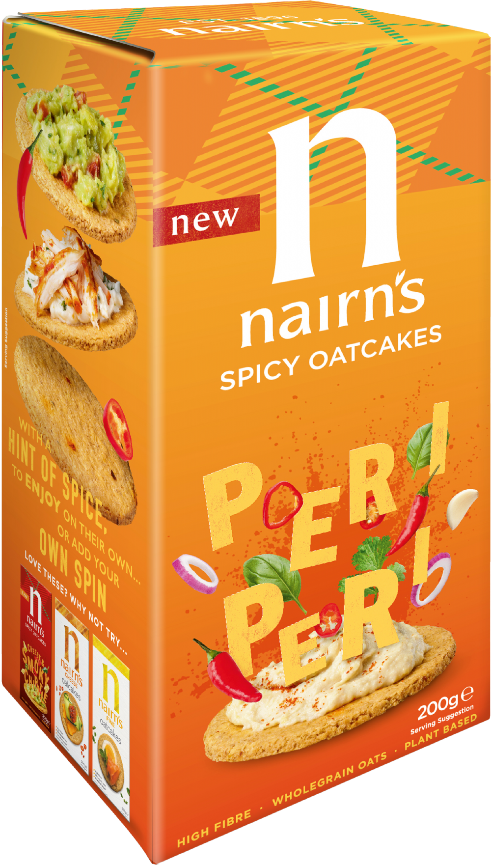 NAIRN'S Peri Peri Oatcakes 200g (612322001216)
