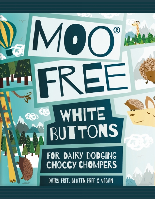 MOO FREE White Buttons 25g