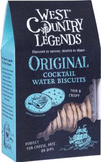 WEST COUNTRY LEGENDS Original Cocktail Water Biscuits 100g