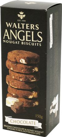 WALTERS Angels Nougat Biscuits - Chocolate 150g (6009670530903)