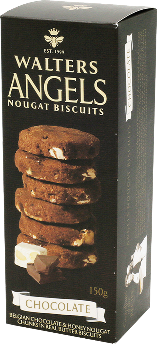 WALTERS Angels Nougat Biscuits - Chocolate 150g