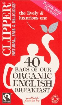 CLIPPER 40 Organic English Breakfast Teabags 116g