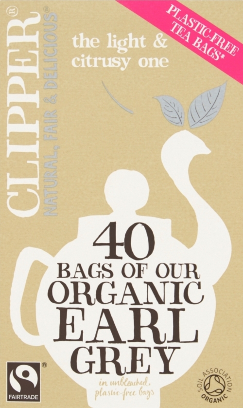 CLIPPER Fairtrade Organic Earl Grey Teabags 40's