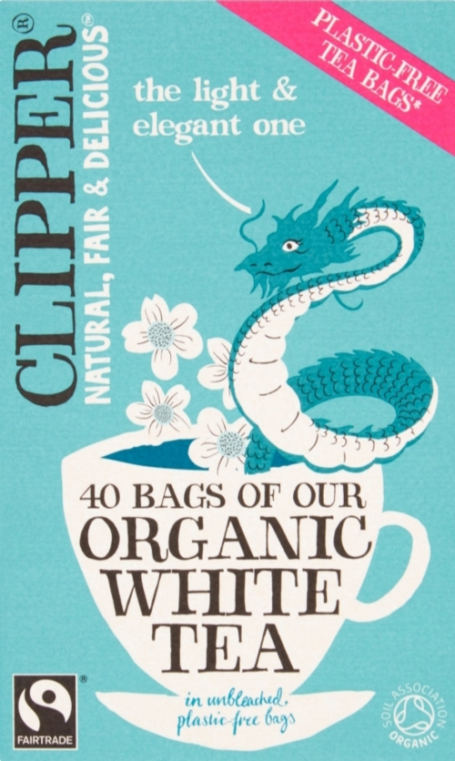 CLIPPER Organic Fairtrade White Tea Teabags 40's