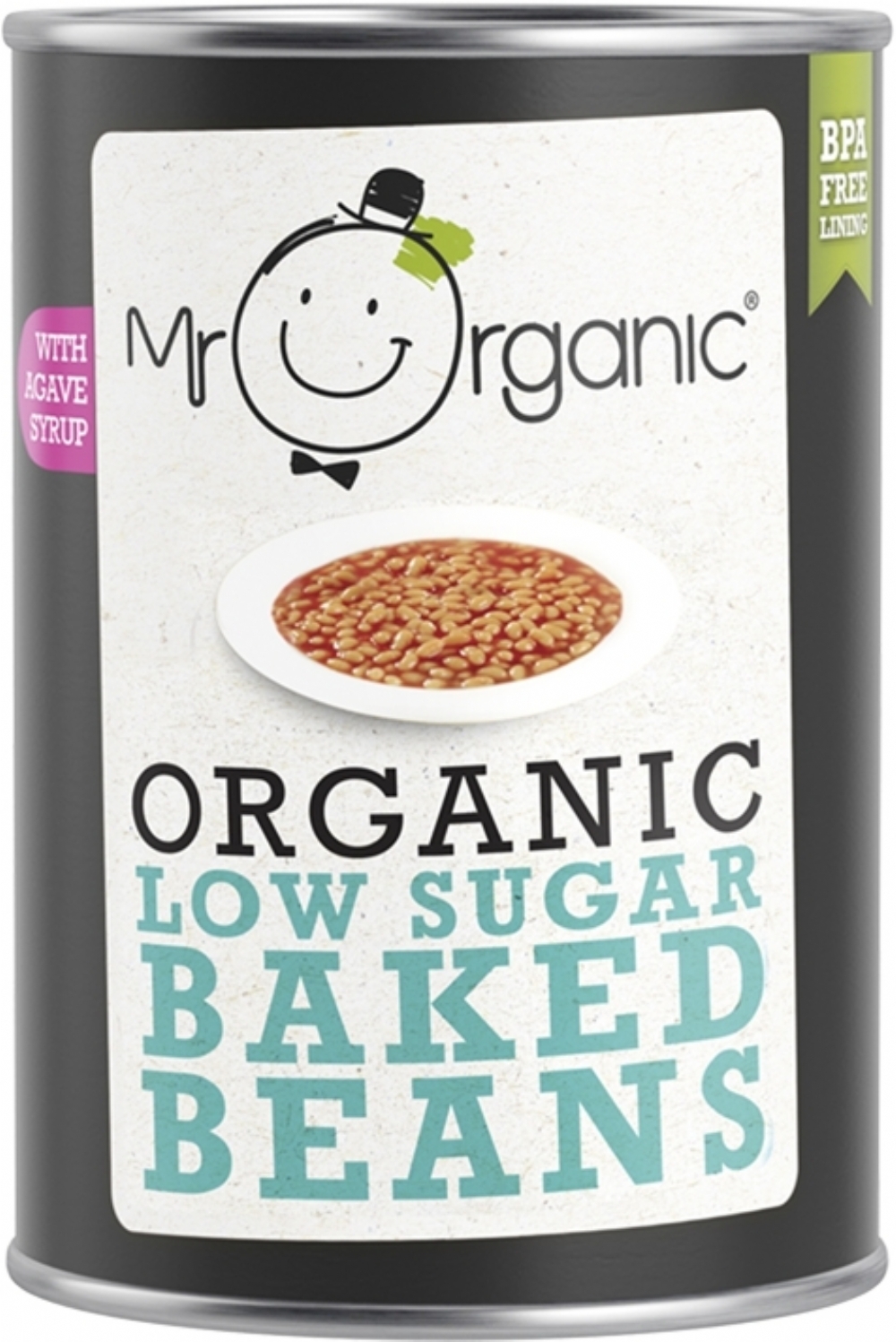 MR ORGANIC Organic Low Sugar Baked Beans 400g (5060178073898)