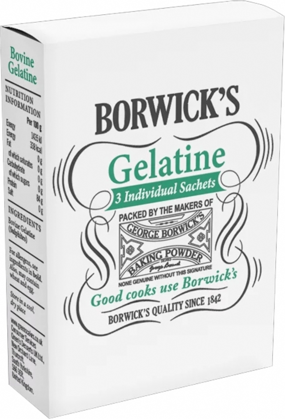 BORWICK'S Gelatine 36g (5056036506707)