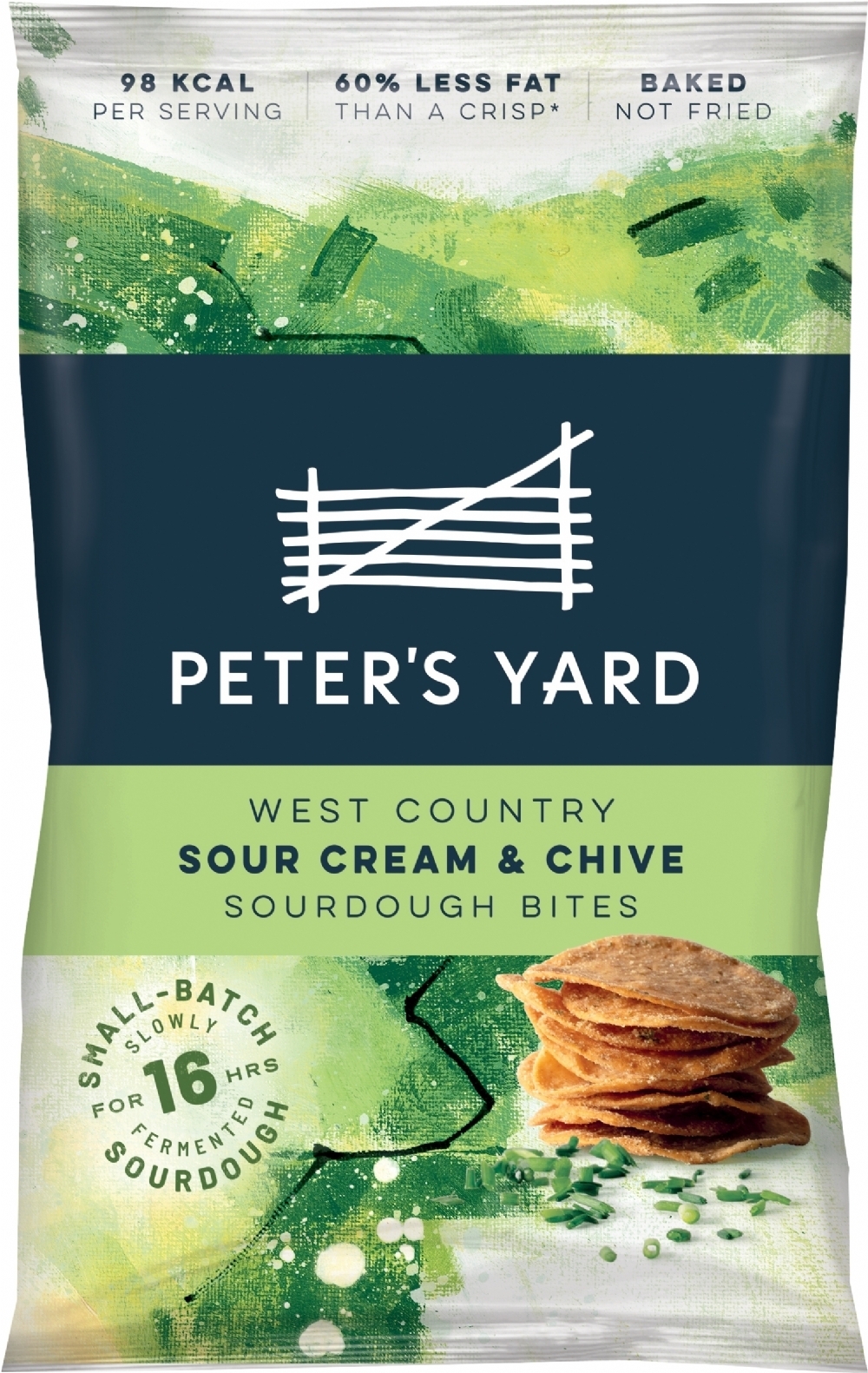 PETER'S YARD West Country Sour Cream/Chive S/Dough Bites 90g (5060198820779)