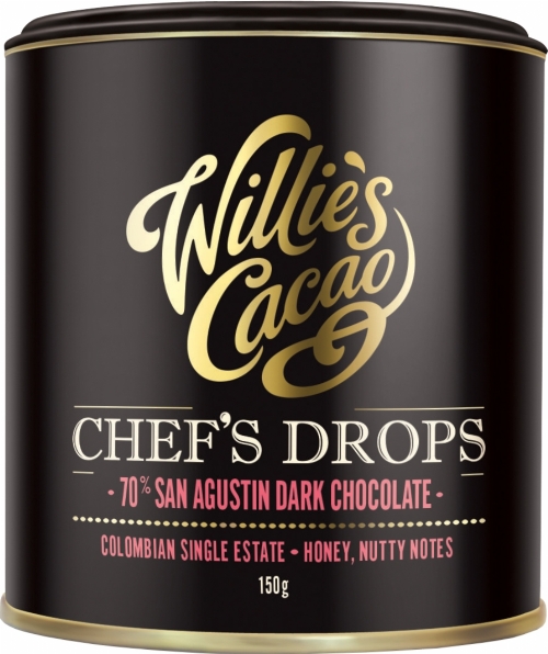 WILLIE'S CACAO Chef's Drops 70 SanAgustin Dark Chocolate150g