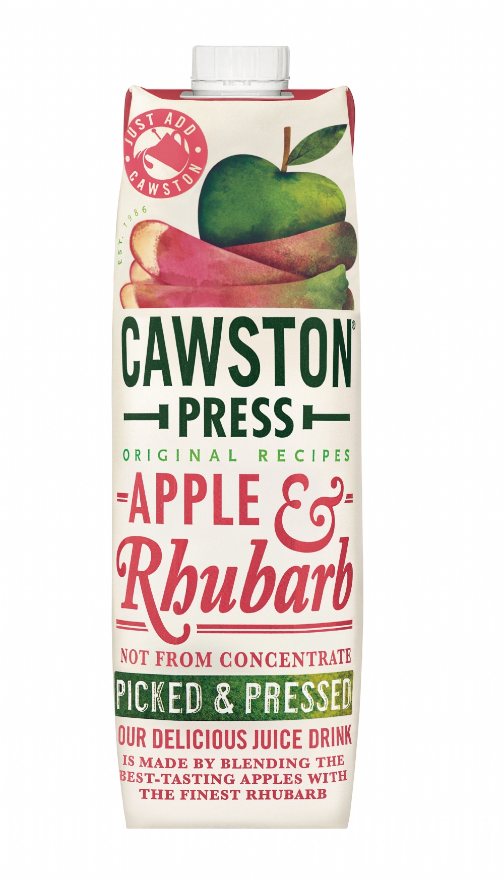CAWSTON PRESS Apple & Rhubarb 1L