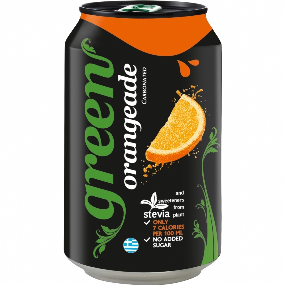 GREEN Orangeade 330ml (5206542006547)