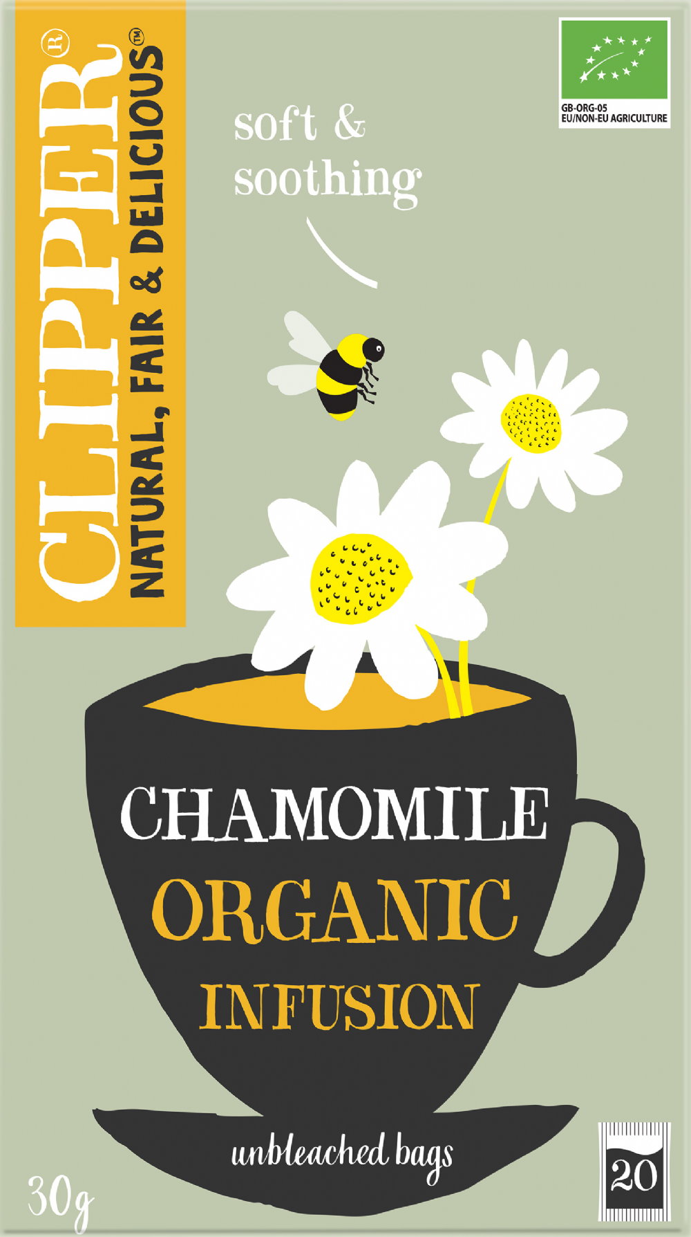CLIPPER 20 Organic Chamomile Teabags 30g