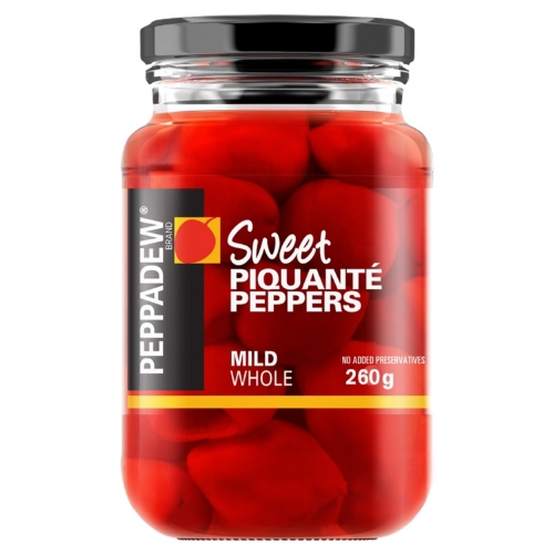 PEPPADEW Sweet Piquante Peppers - Mild Whole 260g