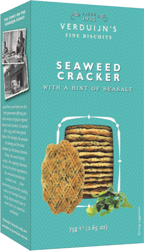 VERDUIJN'S Seaweed Cracker with a hint of Sea Salt 75g
