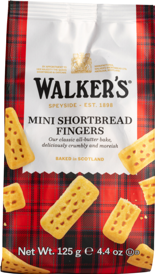 WALKERS Pure Butter Mini Shortbread Fingers 125g