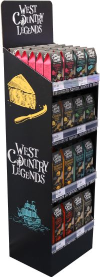 WEST COUNTRY LEGENDS Floor Standing Display Unit