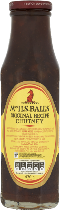 MRS H.S. BALL'S Original Recipe Chutney 470g