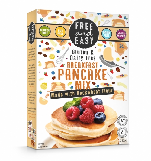 FREE AND EASY Breakfast Pancake Mix 230g