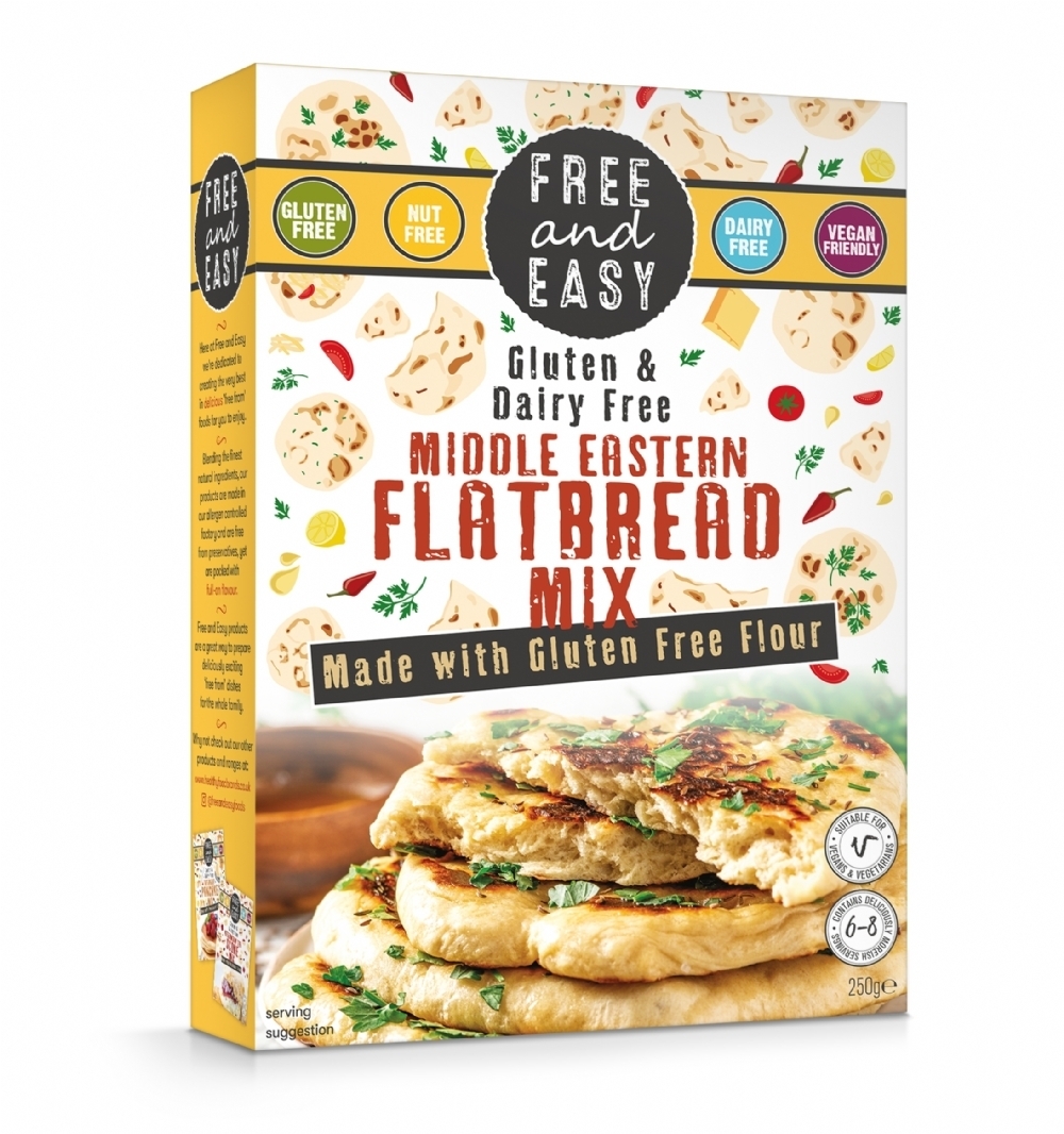FREE AND EASY Flatbread Mix 250g (5015285000060)