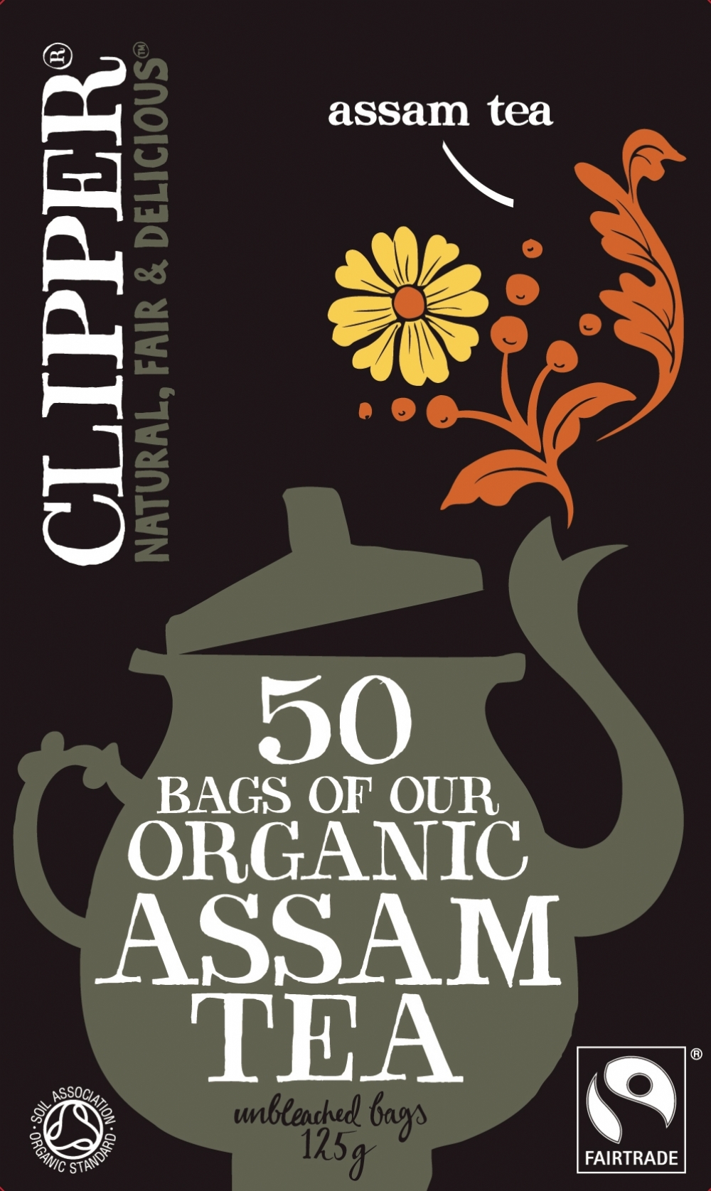 CLIPPER Fairtrade Organic Assam 50 Tea Bags
