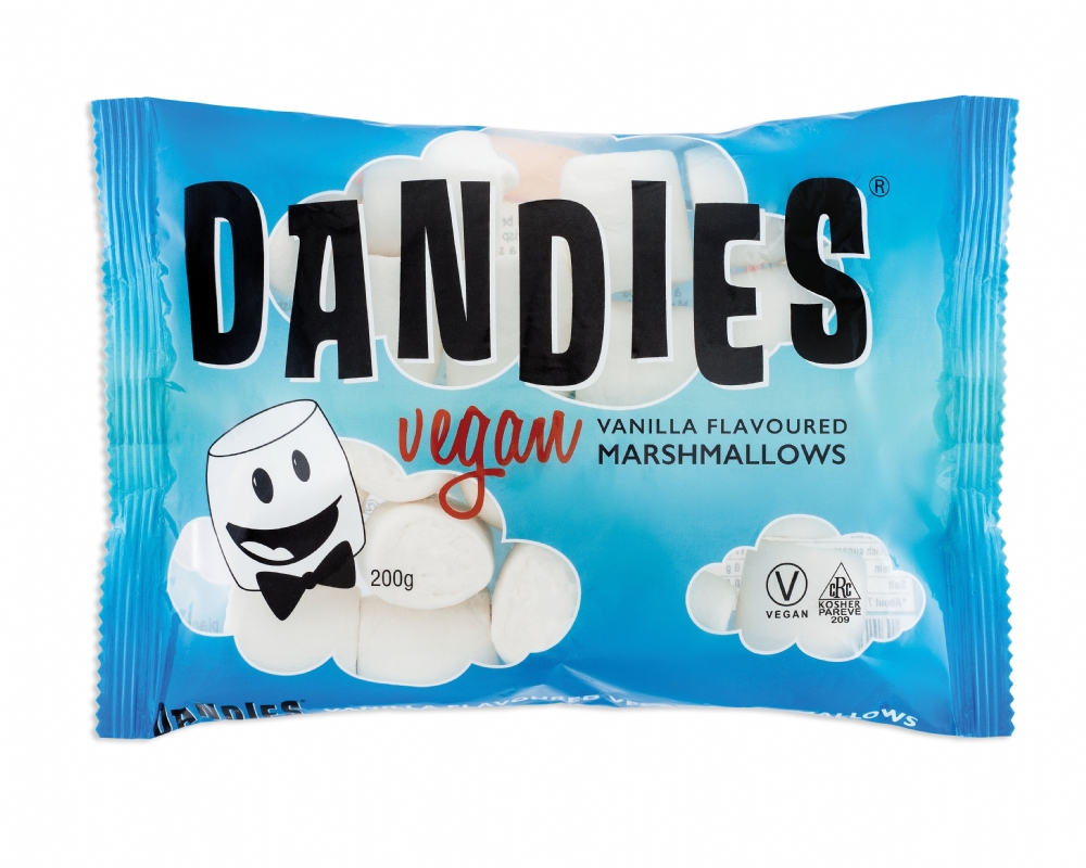 DANDIES Vegan Marshmallows - Vanilla Flavoured 200g (0897581000419)