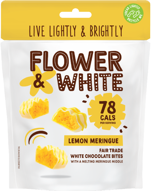FLOWER & WHITE Lemon Meringue White Chocolate Bites 75g
