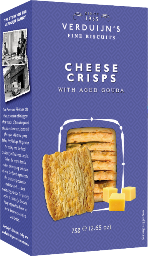 VERDUIJN'S Cheese Crisps with Aged Gouda 75g
