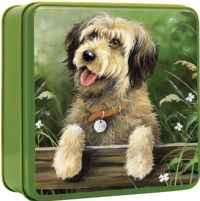 GRANDMA WILD'S Embossed Shaggy Dog Tin/Mini C.C. Bites 100g (5019605023692)