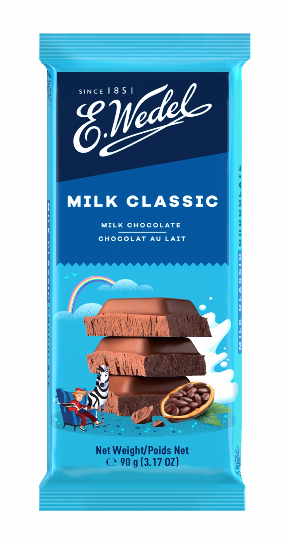 E WEDEL Milk Chocolate Bar 90g (5901588018843)