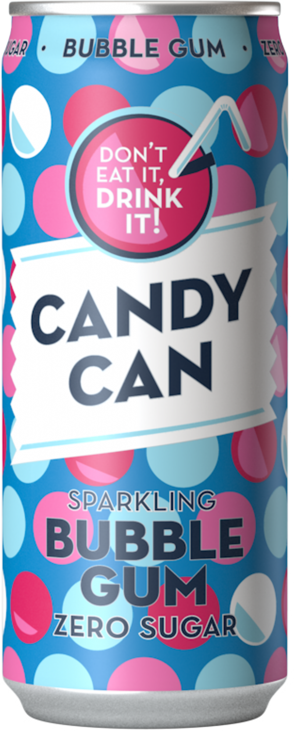 Candy Can Sparkling Bubble Gum Drink 330ml