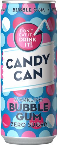 CANDY CAN Sparkling Bubble Gum Drink 330ml