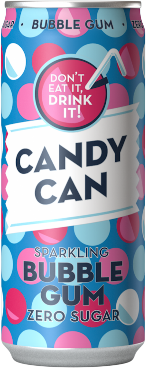 CANDY CAN Sparkling Bubble Gum 330ml