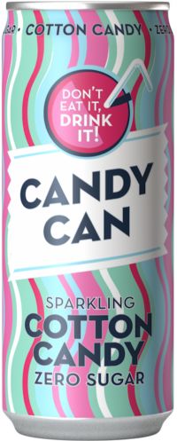 CANDY CAN Sparkling Cotton Candy 330ml (8718858612833)