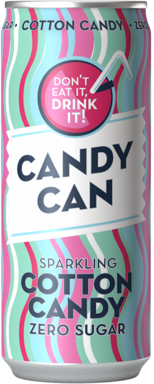 CANDY CAN Sparkling Cotton Candy Drink 330ml