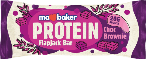 MA BAKER Choc Brownie Protein Flapjack Bar 90g