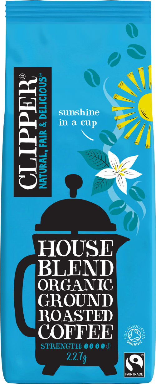 CLIPPER House Blend Organic Ground Roasted Coffee 227g