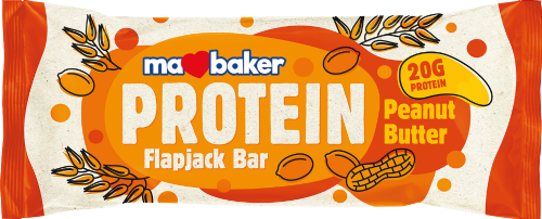 MA BAKER Peanut Butter Protein Flapjack Bar 90g
