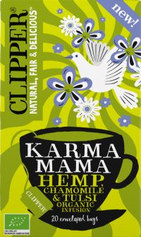CLIPPER Organic Karma Mama Hemp, Camomile & Tulsi 20's (5021991942952)