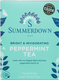 SUMMERDOWN Peppermint Tea - 15 Pyramid Bags 22.5g