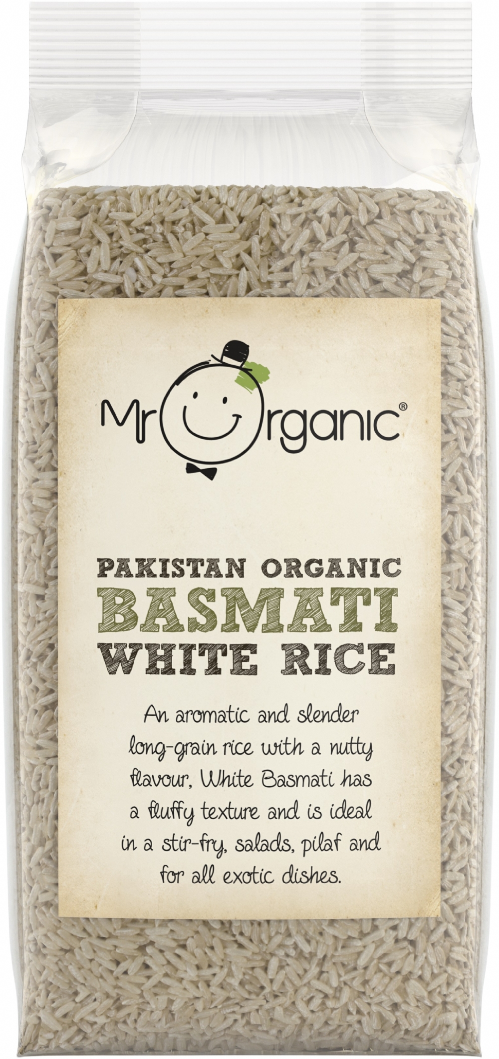 MR ORGANIC Basmati White Rice 500g (5060178071597)