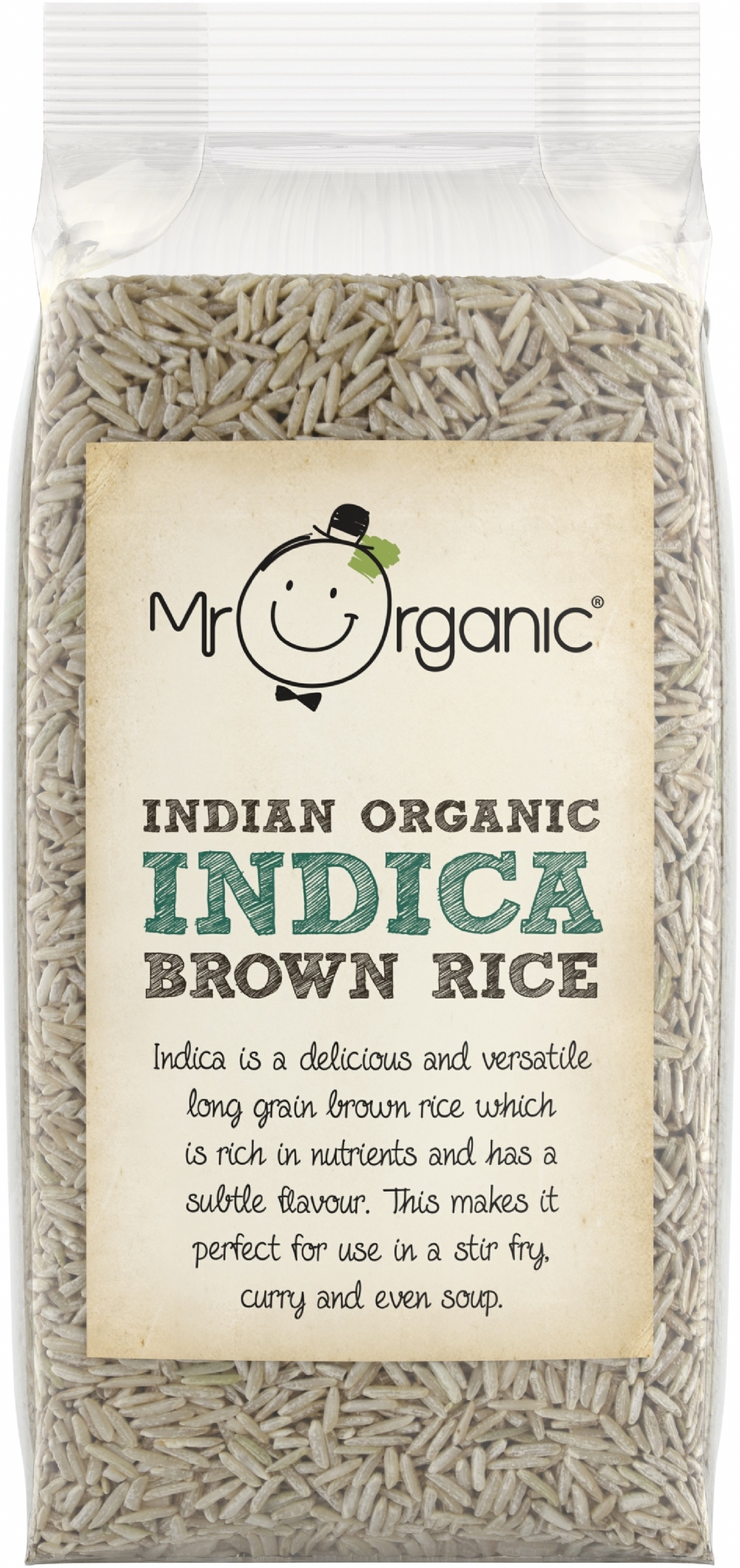 MR ORGANIC Indica Brown Rice 500g (5060178071535)
