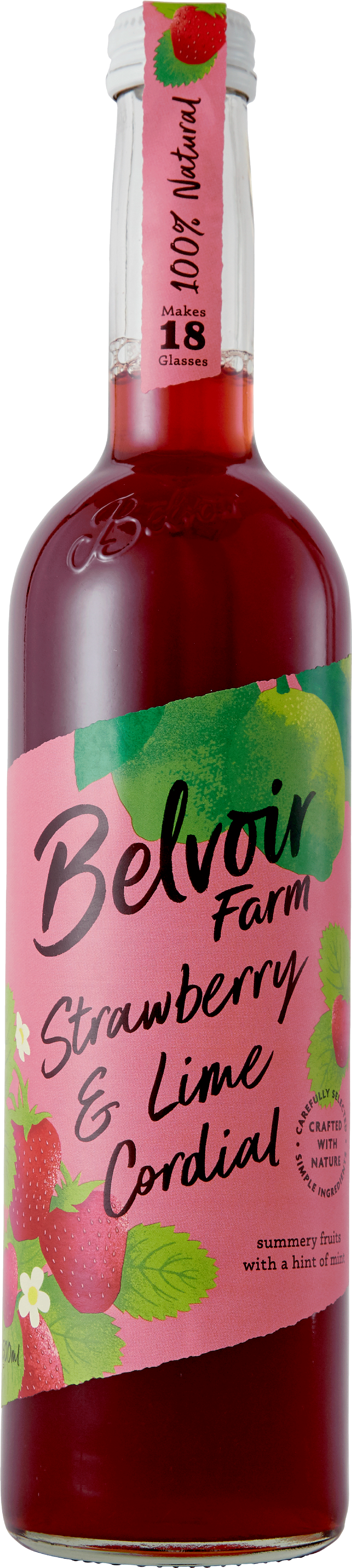 BELVOIR Strawberry & Lime Cordial 50cl (5022019660209)