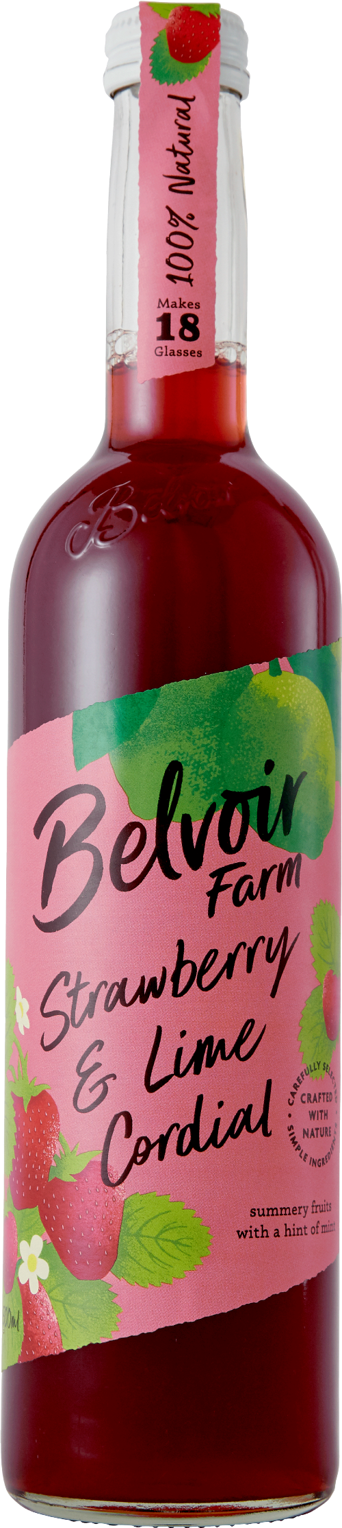 BELVOIR Strawberry & Lime Cordial 50cl