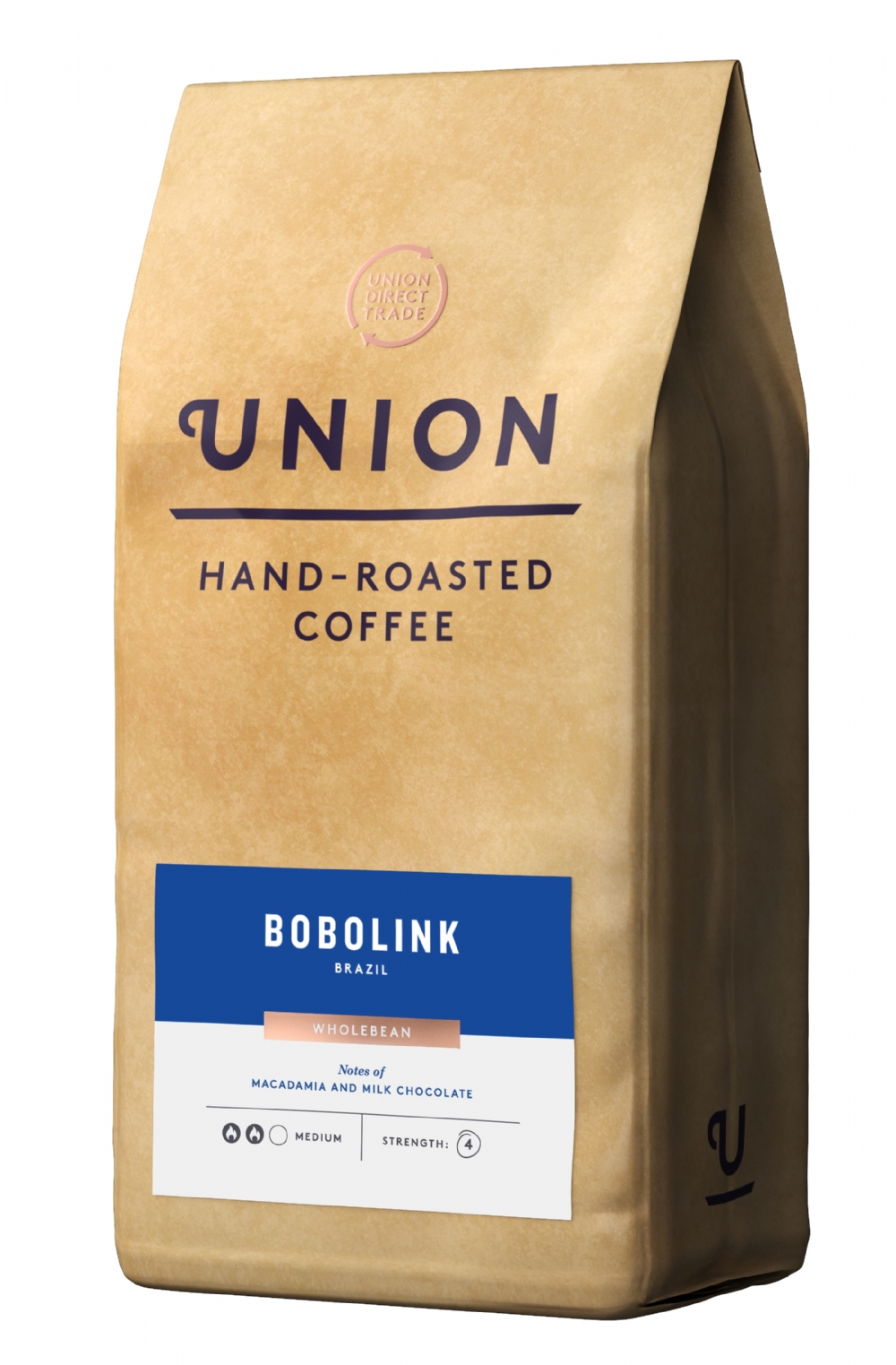 UNION Hand-Roasted Coffee Bobolink Brazil - Wholebean 500g (5060035750276)