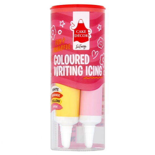 CAKE DECOR Coloured Writing Icing - Pastels 76g