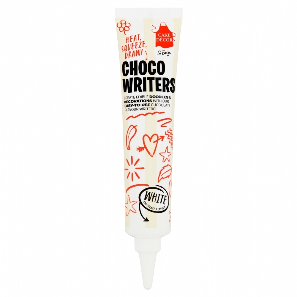 CAKE DECOR Choco Writers - White Chocolate Flavour 80g (5060234980399)