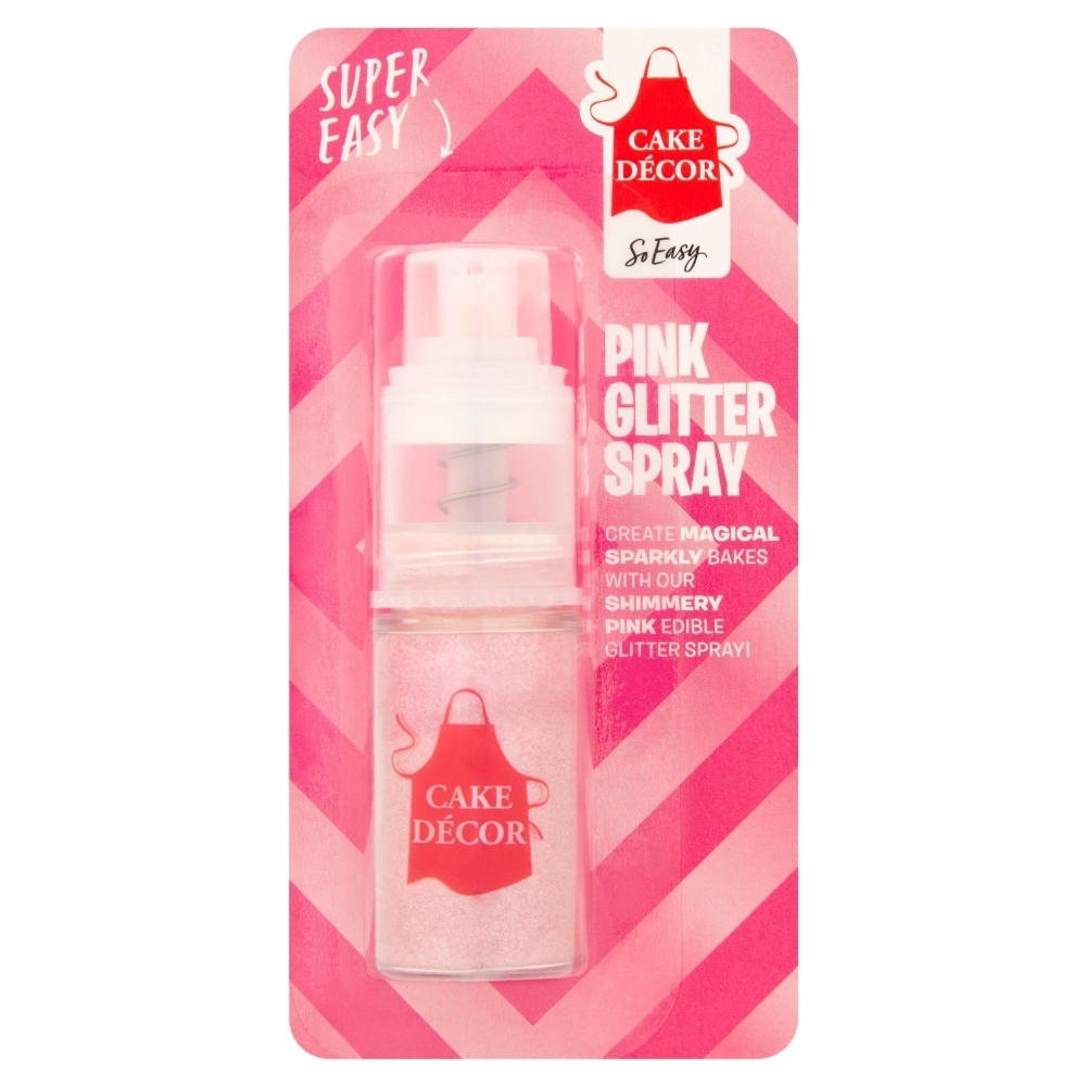 CAKE DECOR Pink Glitter Spray 4g (5060234981327)